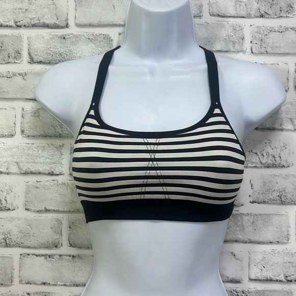 Athleta Striped Y Back Sports Bra Extra Small - Picture 1 of 7